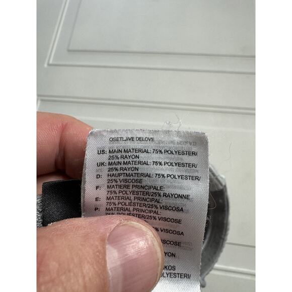 Adidas Climalite Track Pants Jogging Running Men’s Medium Striped Gray White - Picture 5 of 7